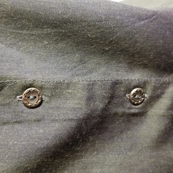 XL Khaki green Indian design inspired button down tank - Picture 3 of 4